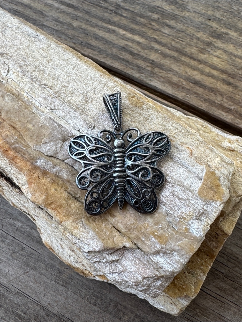 Sterling Silver Milor Butterfly Pendant